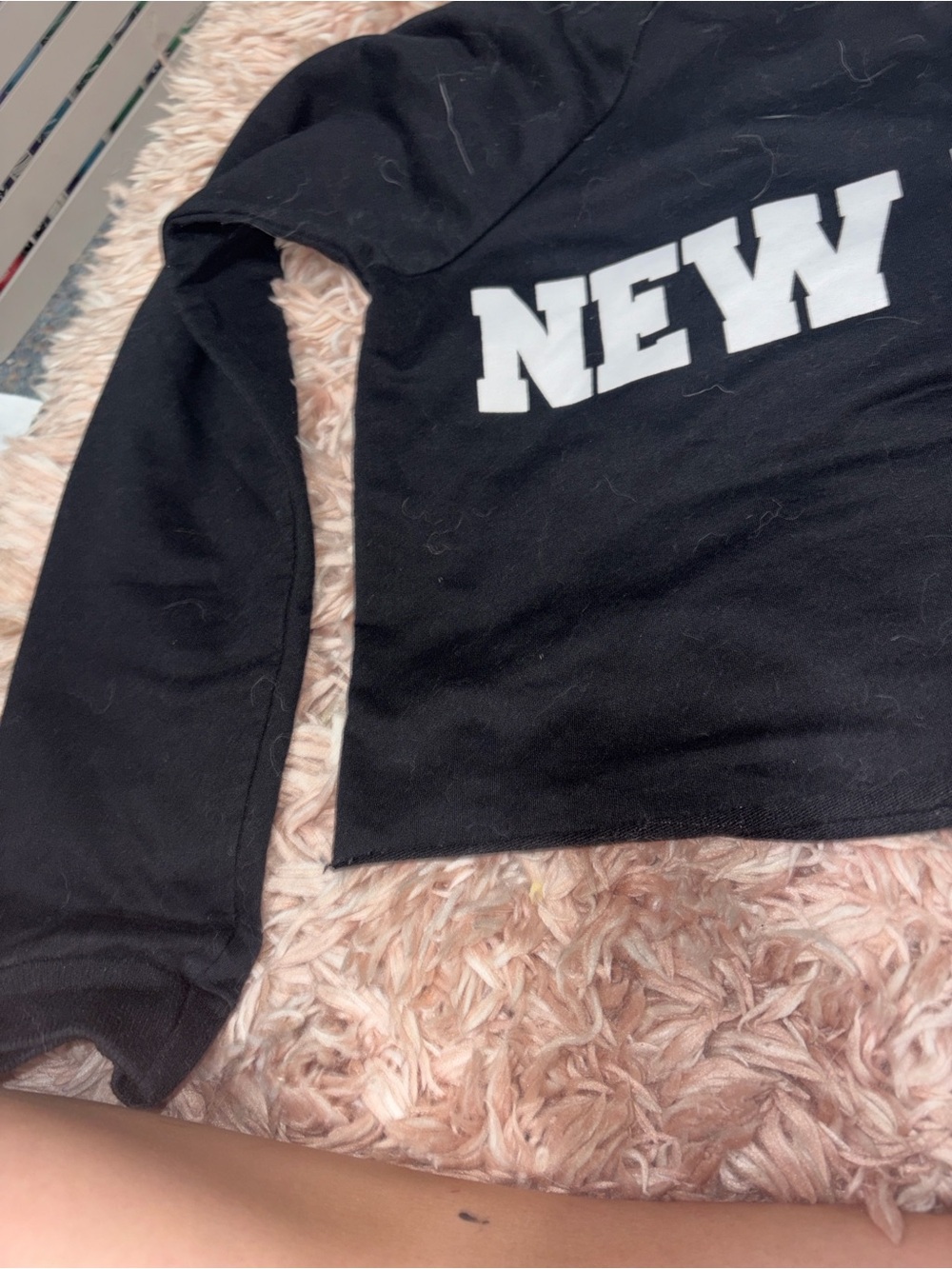 Rue21 Black & White Hoodie Size Medium